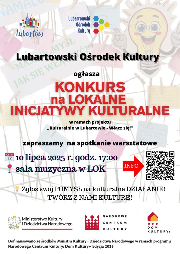Miniaturka artykułu Spotkanie warsztatowe – dotyczące konkursu na „Lokalne Inicjatywy Kulturalne”