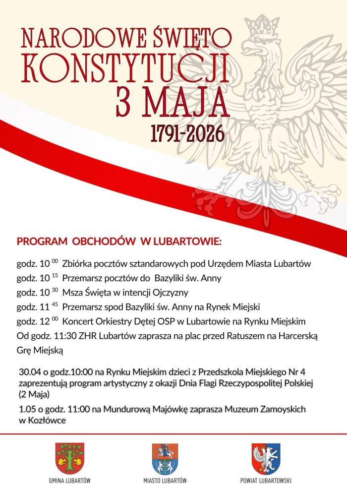 Miniaturka artykułu NARODOWE ŚWIĘTO KONSTYTUCJI 3 MAJA 1791–2026