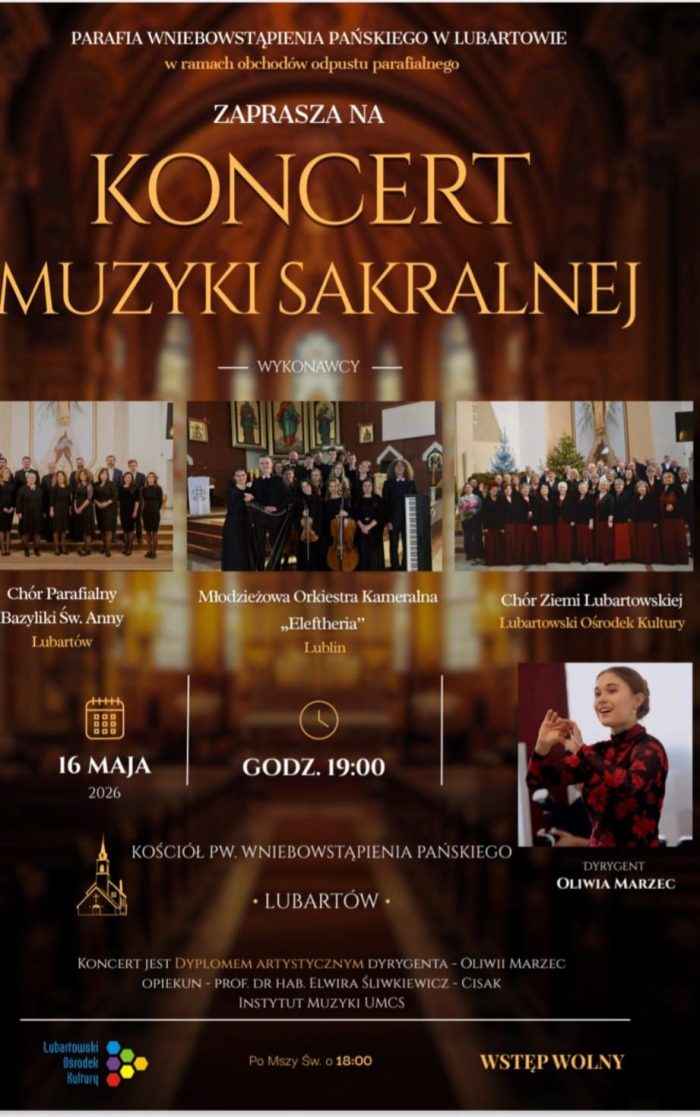 Miniaturka artykułu Koncert Muzyki Sakralnej w Lubartowie