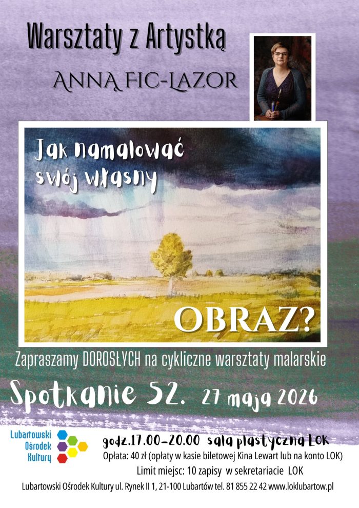 Miniaturka artykułu Warsztaty malarskie z Anną Fic-Lazor