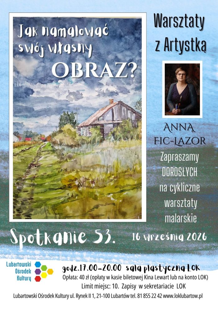 Miniaturka artykułu Warsztaty malarskie w Lubartowskim Ośrodku Kultury
