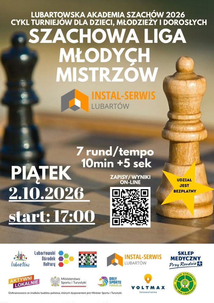 Miniaturka artykułu Szachowa Liga Młodych Mistrzów – Instal Serwis Lubartów